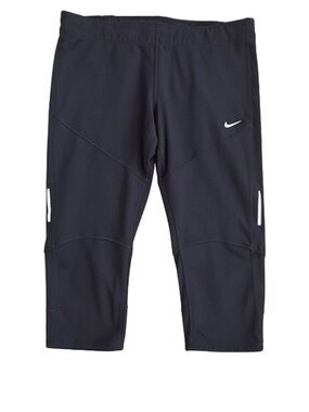 NIKE Women’s Black Dri-Fit Athletic Running Capri Pants
